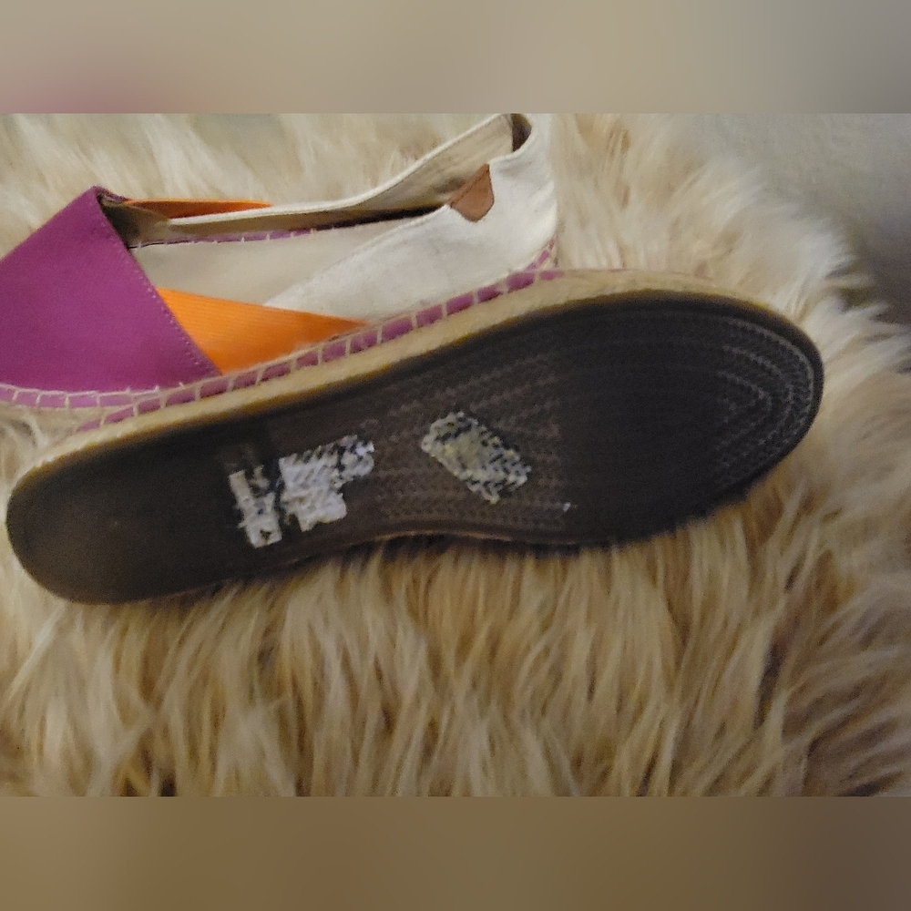 UGG Women's Espadrille Flats in Purple, Cream & Orange - Picture 2 of 2